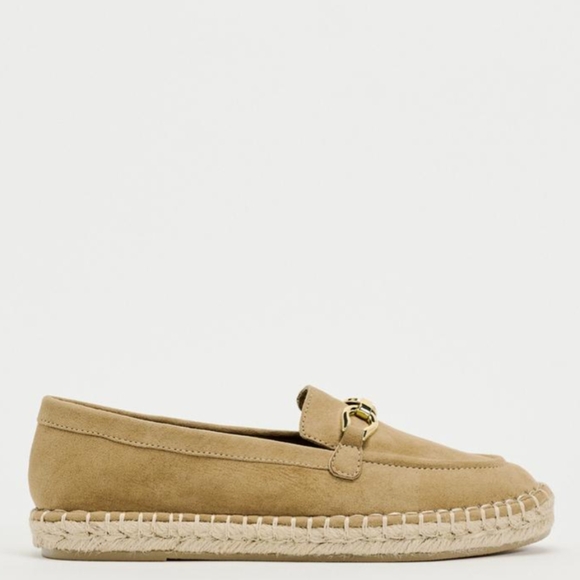 New - Zara METAL EMBELLISHED ESPADRILLES 7.5 (38) - Picture 4 of 5